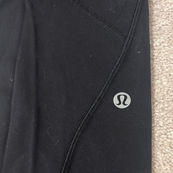 lululemon Black Leggings with Zipper Detail - Picture 2 of 4